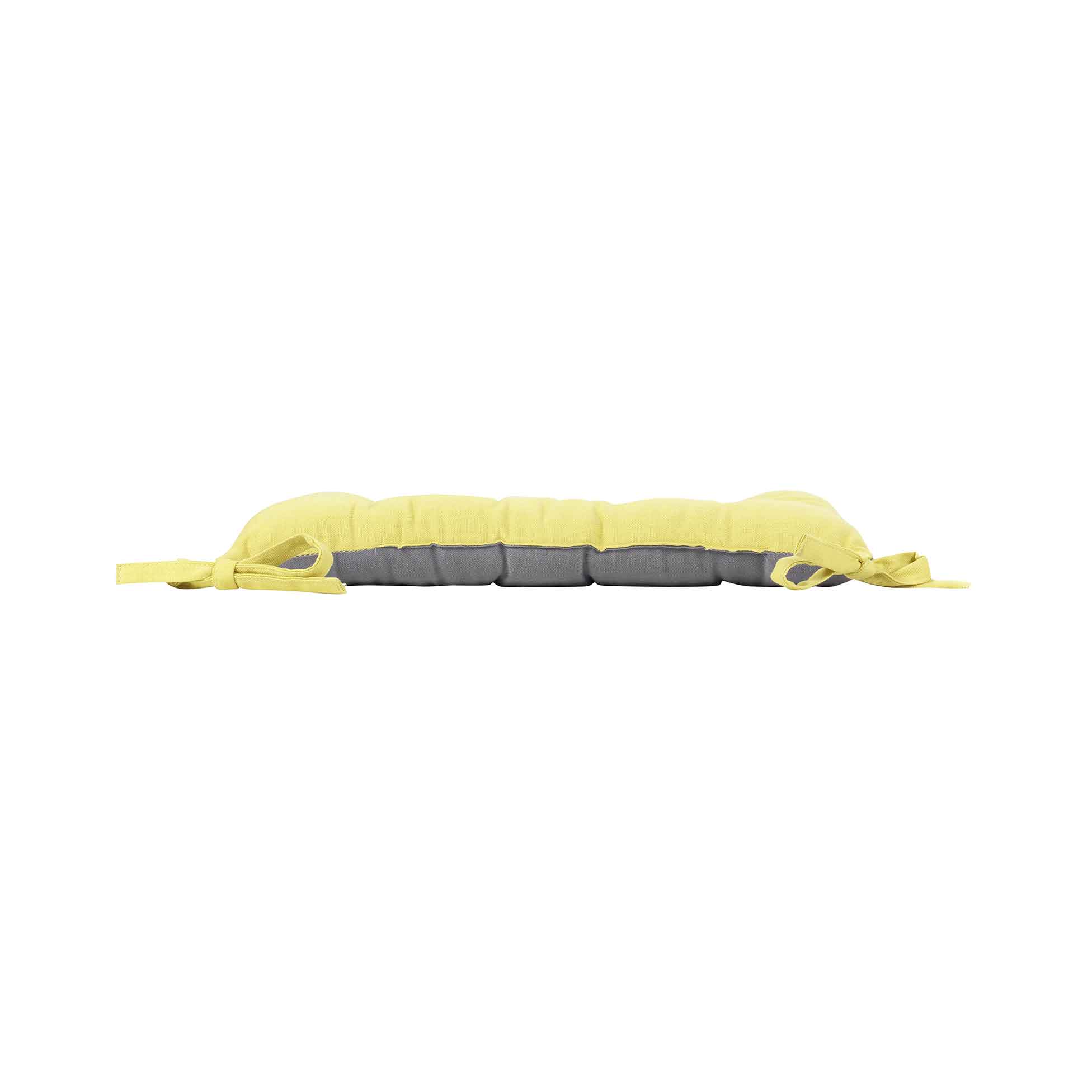 Assise matelassée 40 x 40 cm Initia jaune anthracite