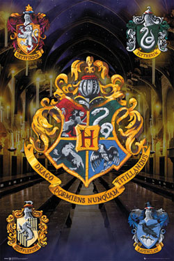 HARRY POTTER Poster Crests 61 x 91 cm