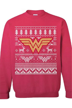 DC Comics Sweater Wonder Woman Christmas  (XL)