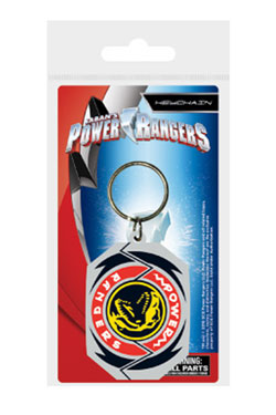 Power Rangers porte-cls caoutchouc T-Rex Morphin Badge 6 cm