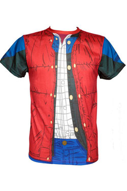 Retour vers le Futur T-Shirt Sublimation Marty McFly Costume (XL)