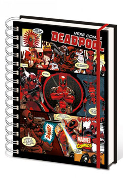 Marvel Comics cahier  spirale A5 Deadpool