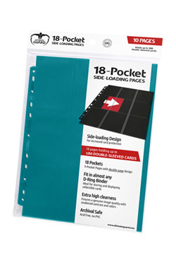 Ultimate Guard 18-Pocket Pages Side-Loading Bleu Ptrole (10)