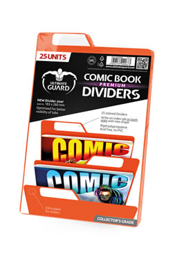 Ultimate Guard 25 intercalaires pour Comics Premium Comic Book Dividers Orange