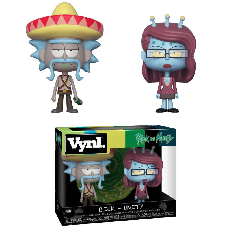 Rick et Morty pack 2 VYNL Vinyl figurines Rick & Unity 10 cm