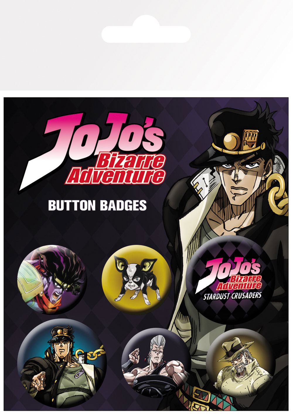 Jojo\'s Bizarre Adventure pack 6 badges Characters