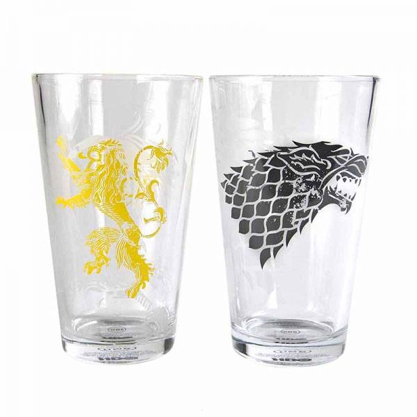 Le Trne de fer pack 2 verres Stark & Lannister