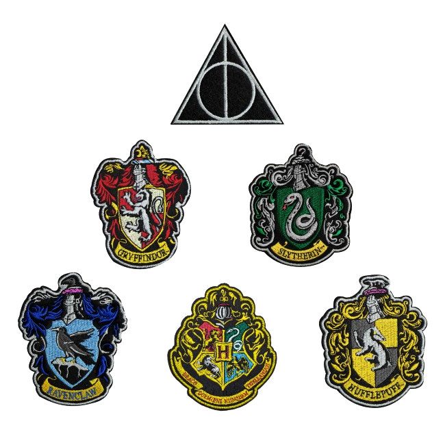 Harry Potter pack 6 cussons House Crests