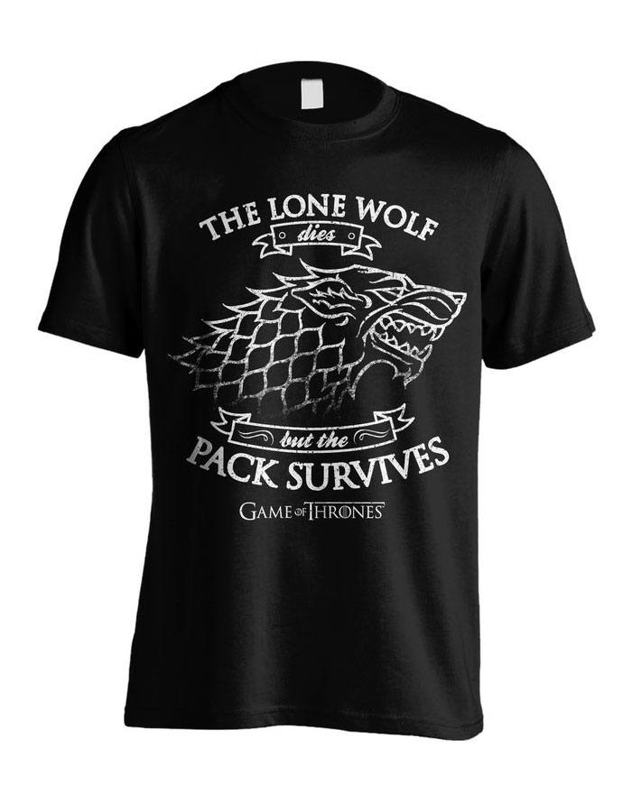 Le Trne de Fer T-Shirt Lone Wolf (L)