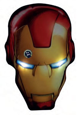 Marvel Comics coussin LED Iron Man 36 cm