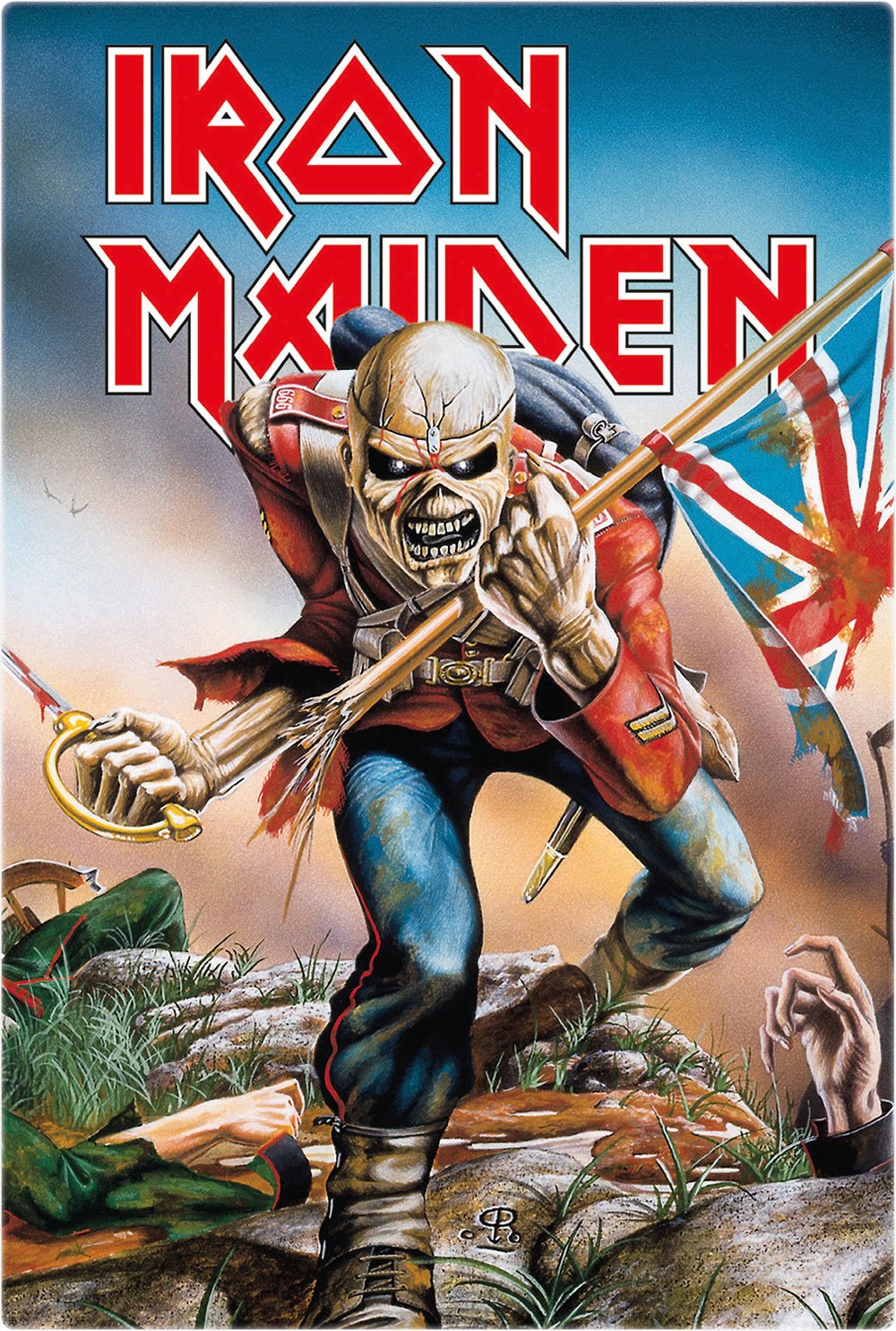 Iron Maiden panneau mtal Trooper 20 x 30 cm
