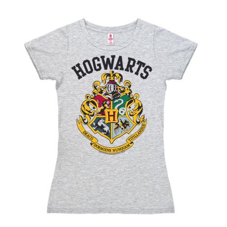 Harry Potter T-Shirt femme New Girls Hogwarts Logo (L)