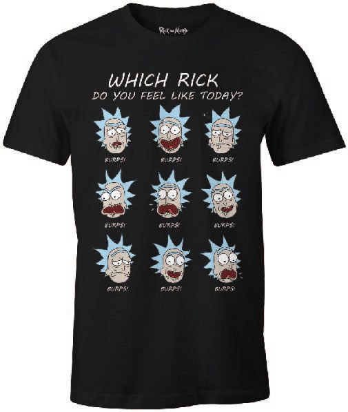 Rick et Morty T-Shirt Rick Faces (XL)