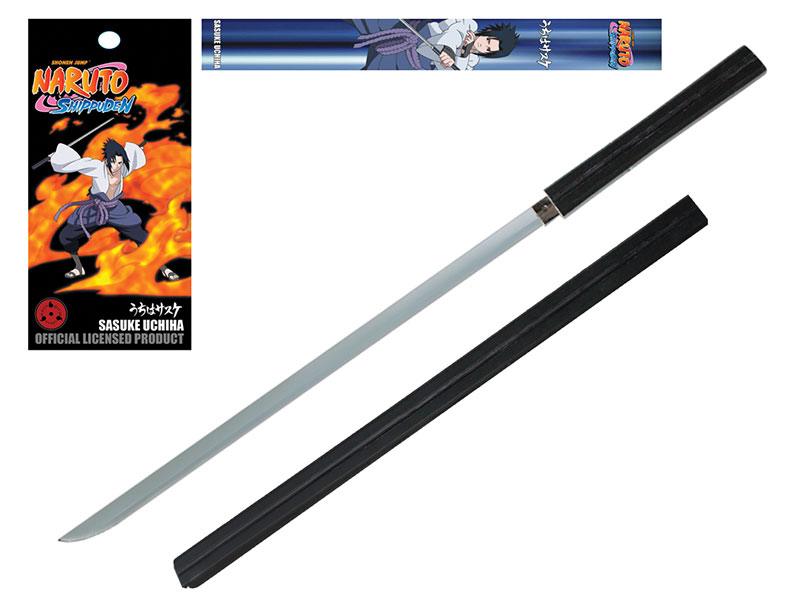 Naruto Shippuden pe mousse avec poigne en bois Sasuke Uchiha 99 cm