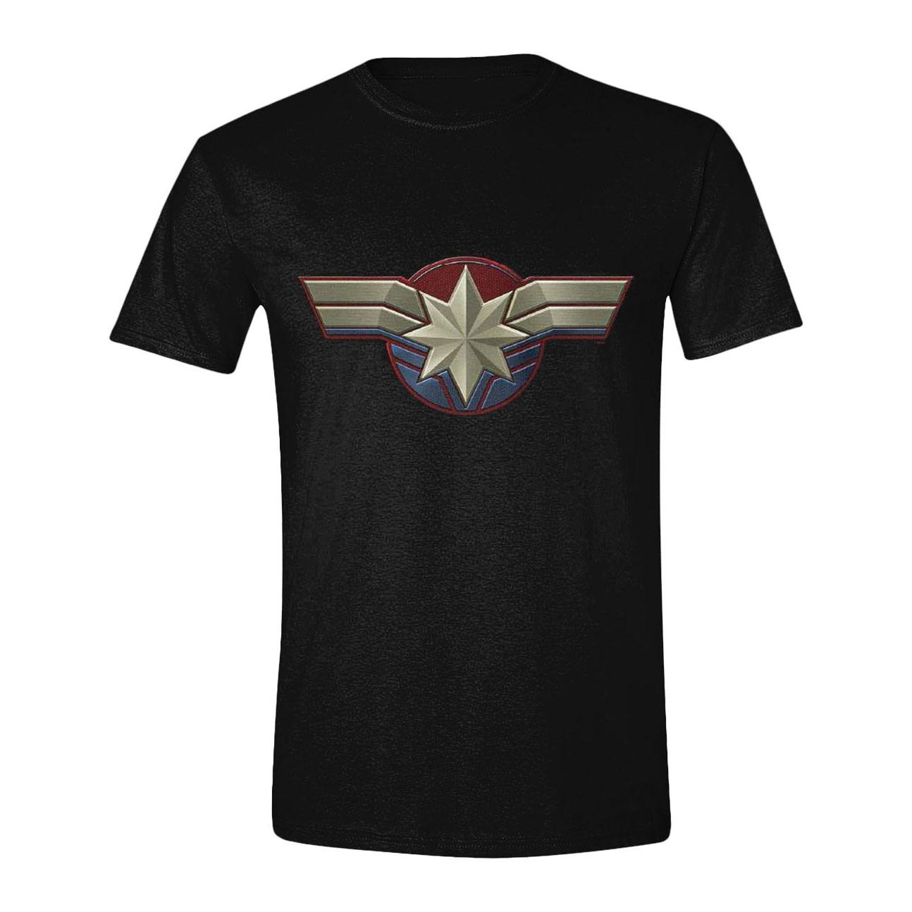 Captain Marvel T-Shirt Chest Emblem (L)