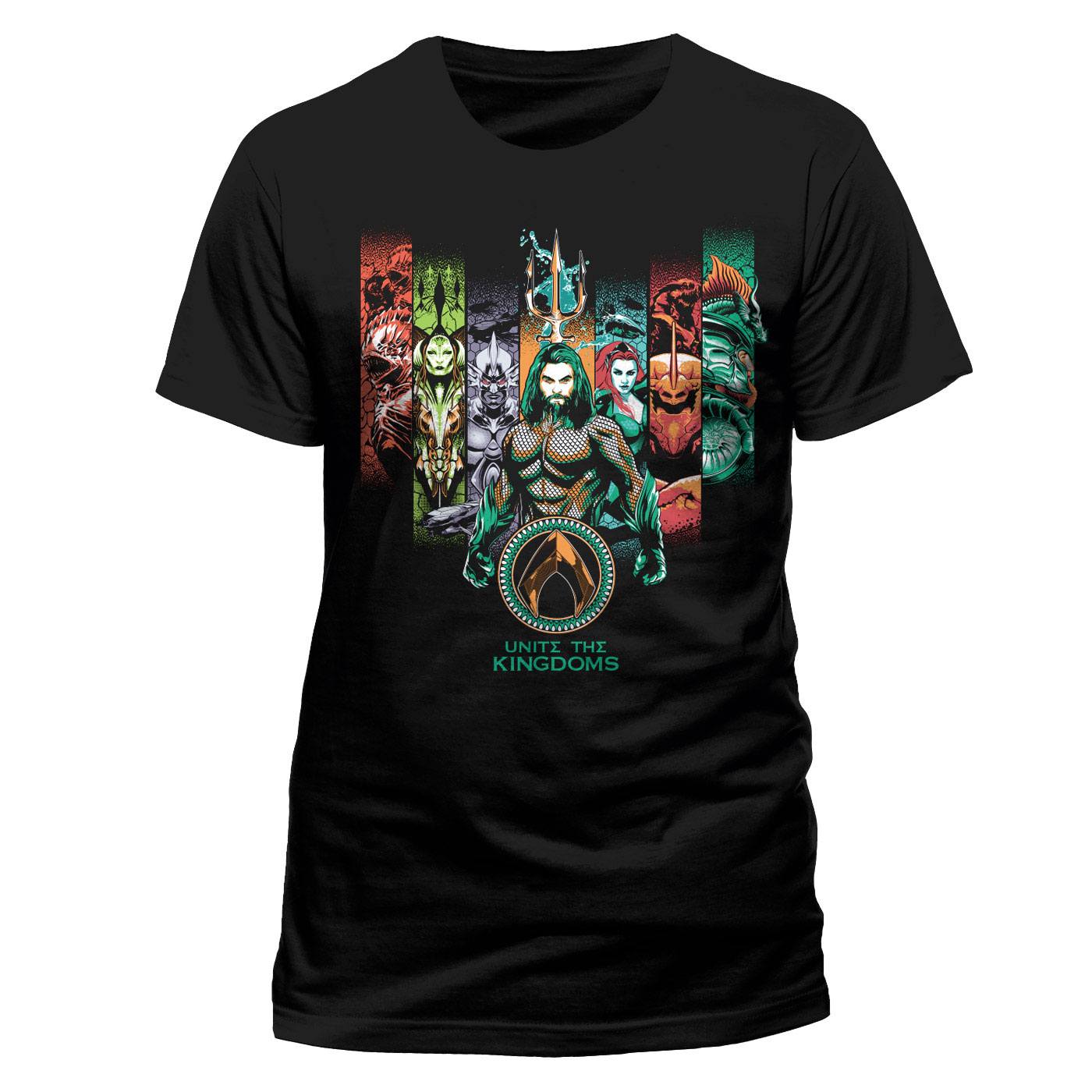 Aquaman Movie T-Shirt Unite The Kingdoms (M)