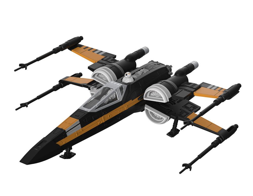 Star Wars pack maquette Build & Play sonore et lumineuse 1/78 Poe\'s Boosted X-Wing Fighter