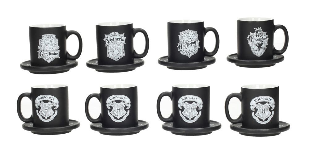 Harry Potter pack 4 tasses Espresso Emblems