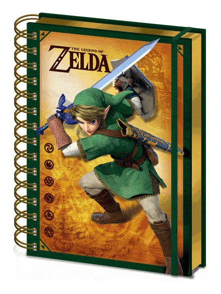 Legend of Zelda cahier  spirale A5 Wiro 3D Link