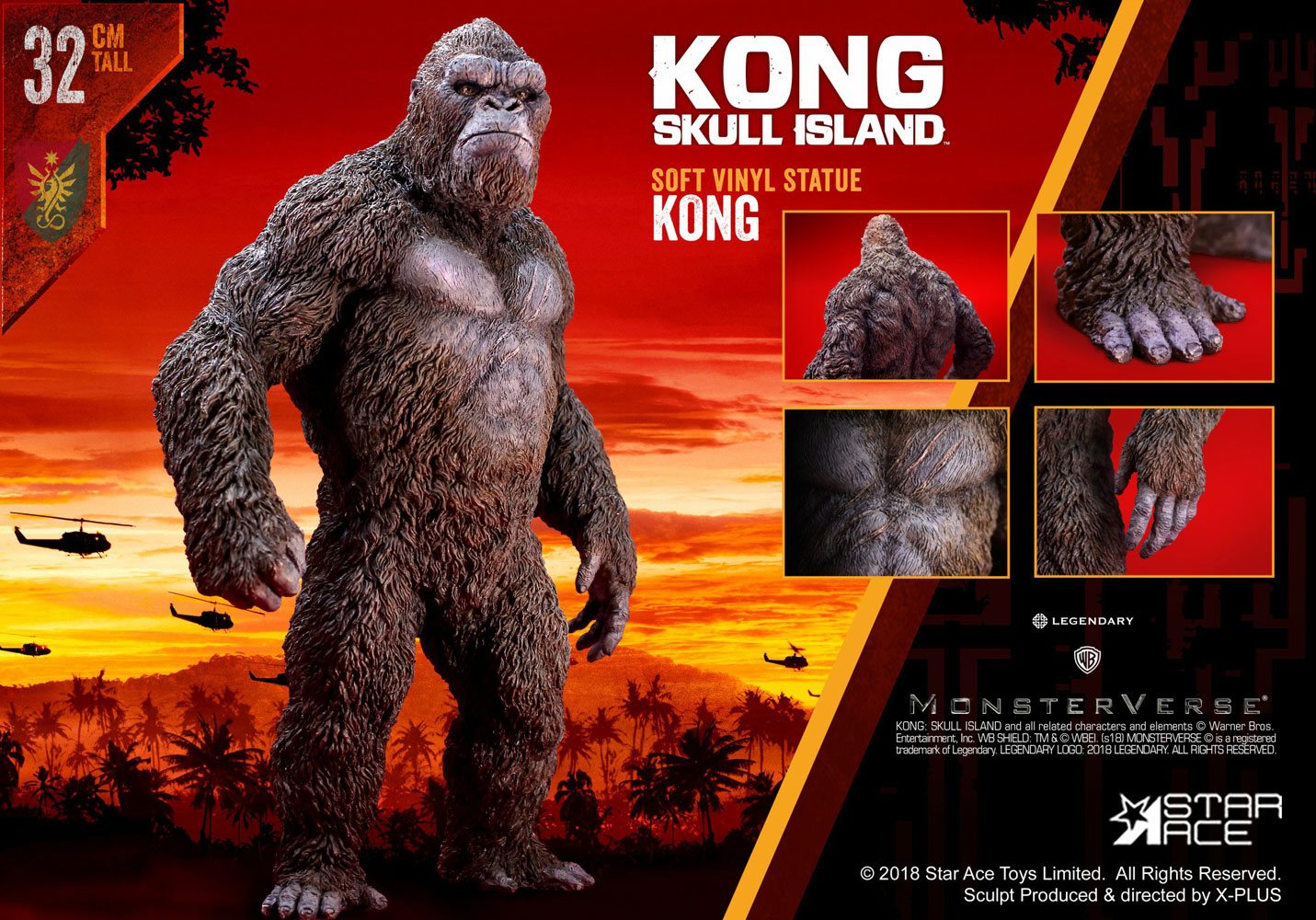 Kong Skull Island statuette Soft Vinyl Kong 32 cm