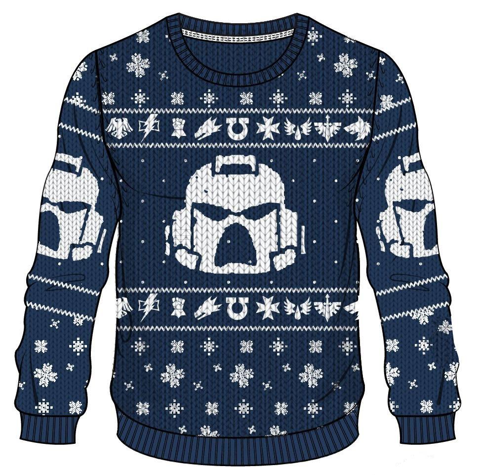 Warhammer 40K Sweater Christmas Space Marines (M)