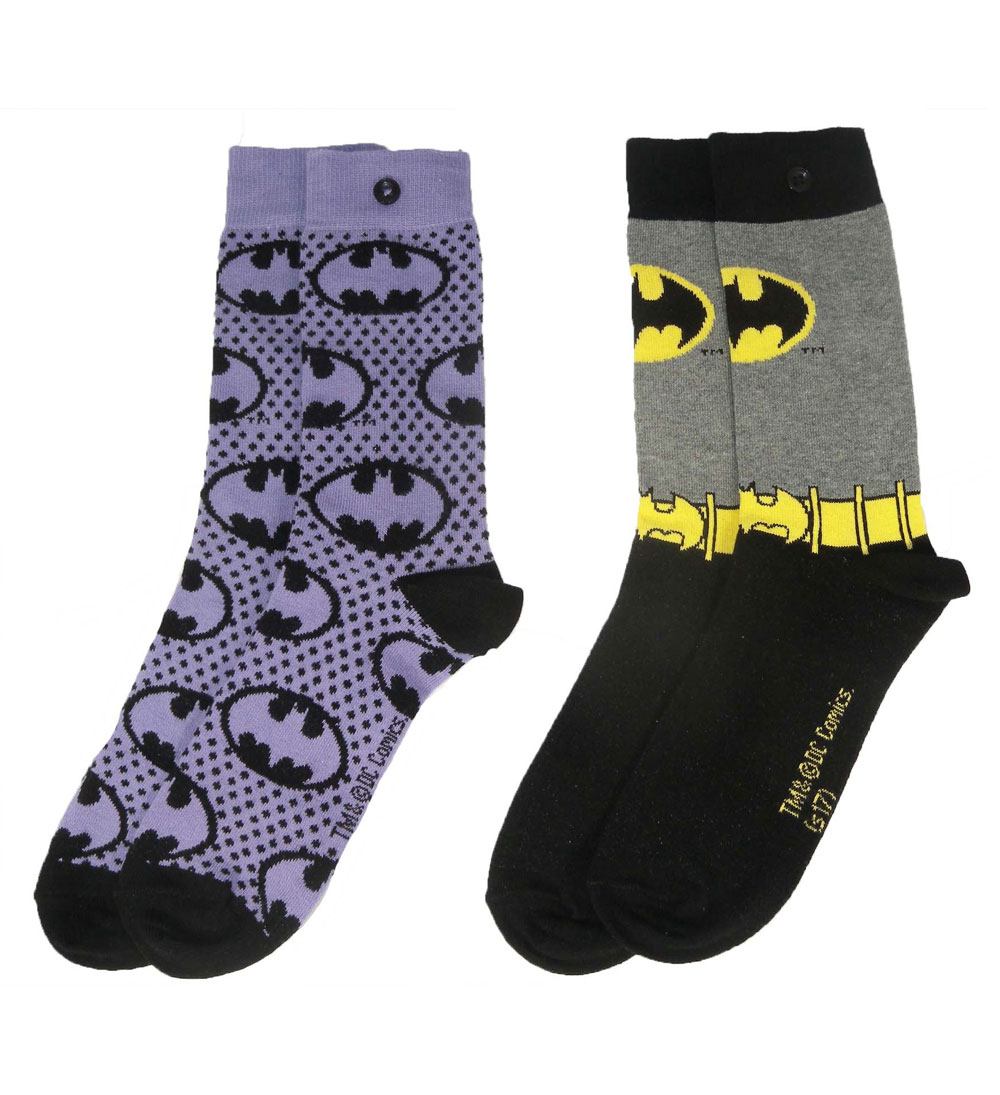 DC Comics pack 2 paires de chaussettes femme Batman Purple
