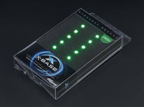 X-base pack 10 lumires LED vert