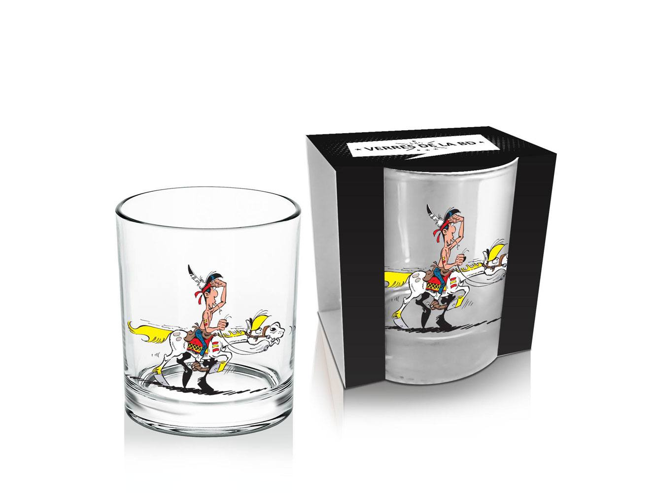 Lucky Luke verre Whisky Luke & Jolly Jumper #1