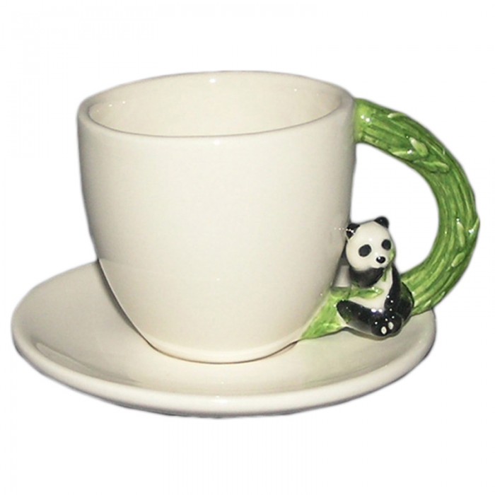 Tasse  caf anse forme Panda