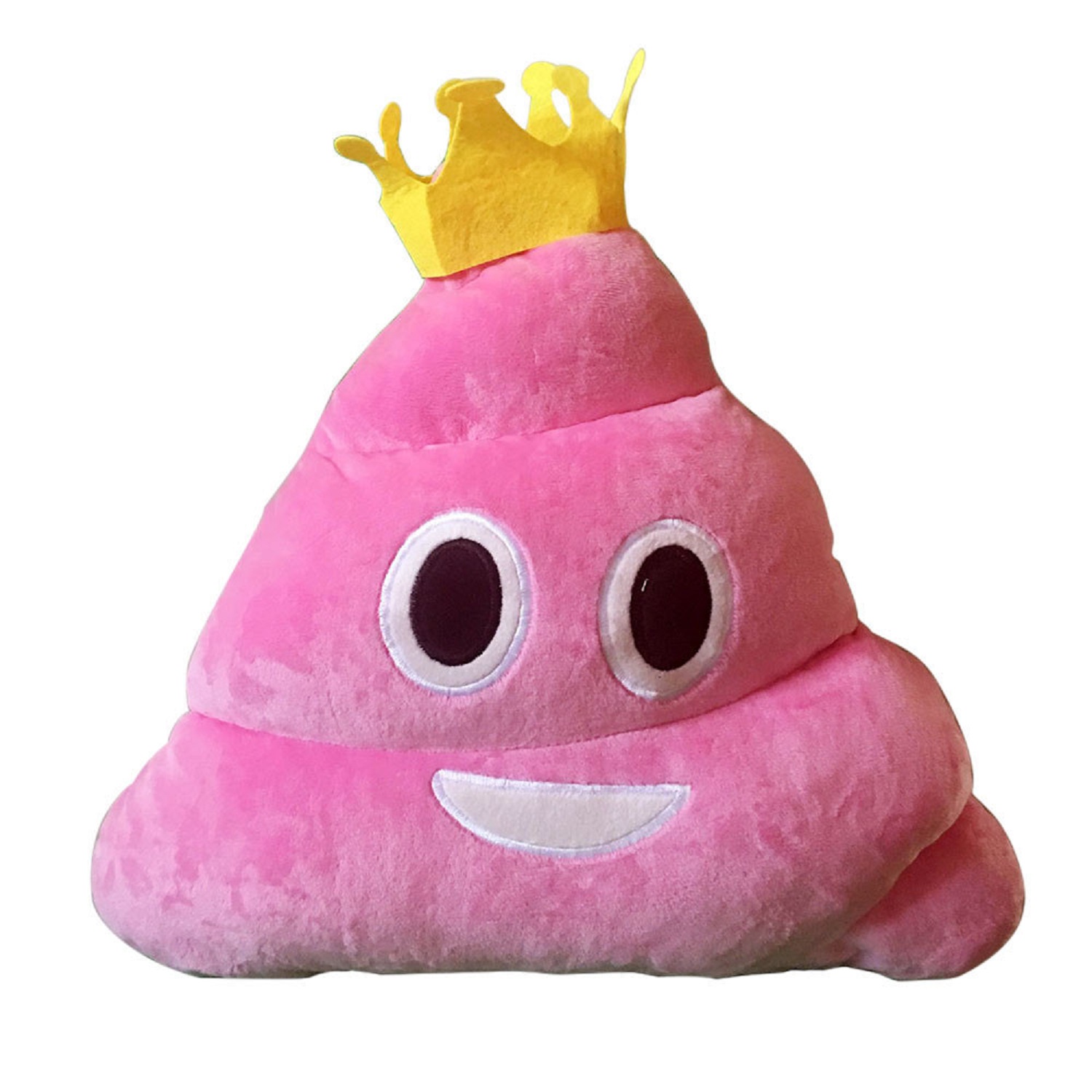 Coussin Peluche Emoji Caca Princesse rose Poop