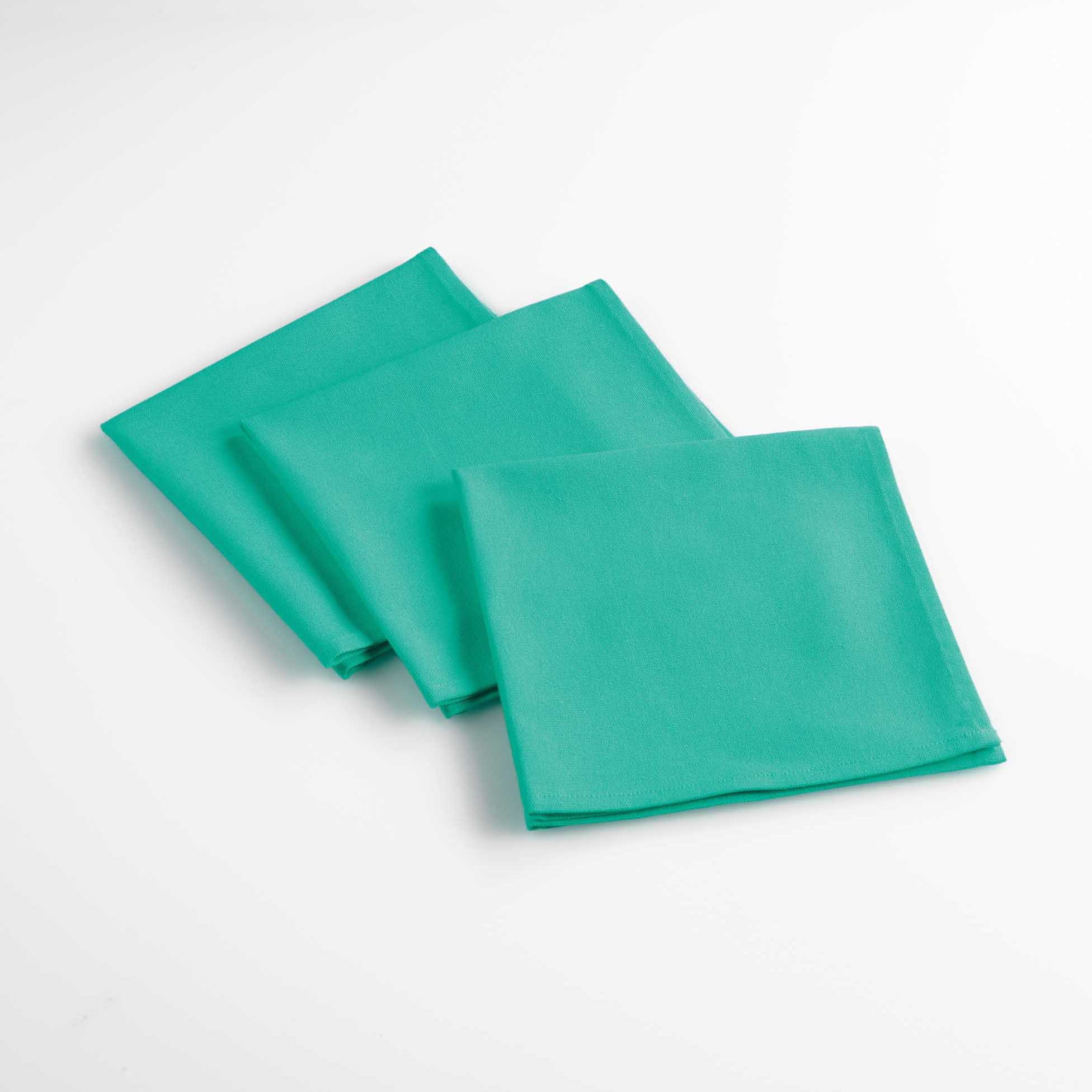 3 Serviettes de table Aubelines turquoise