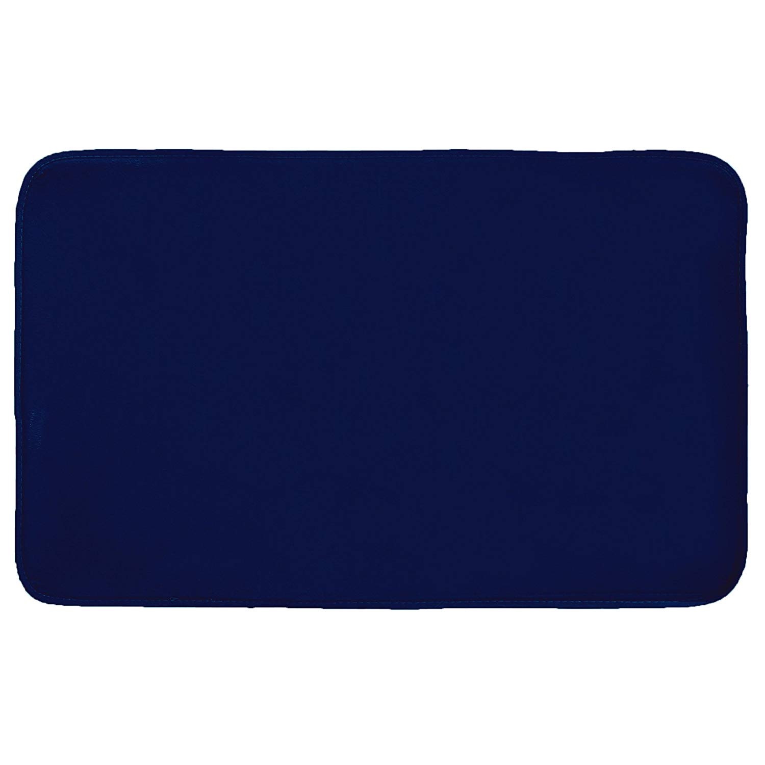 Tapis rectangle velours bleu nuit 50 x 80 cm