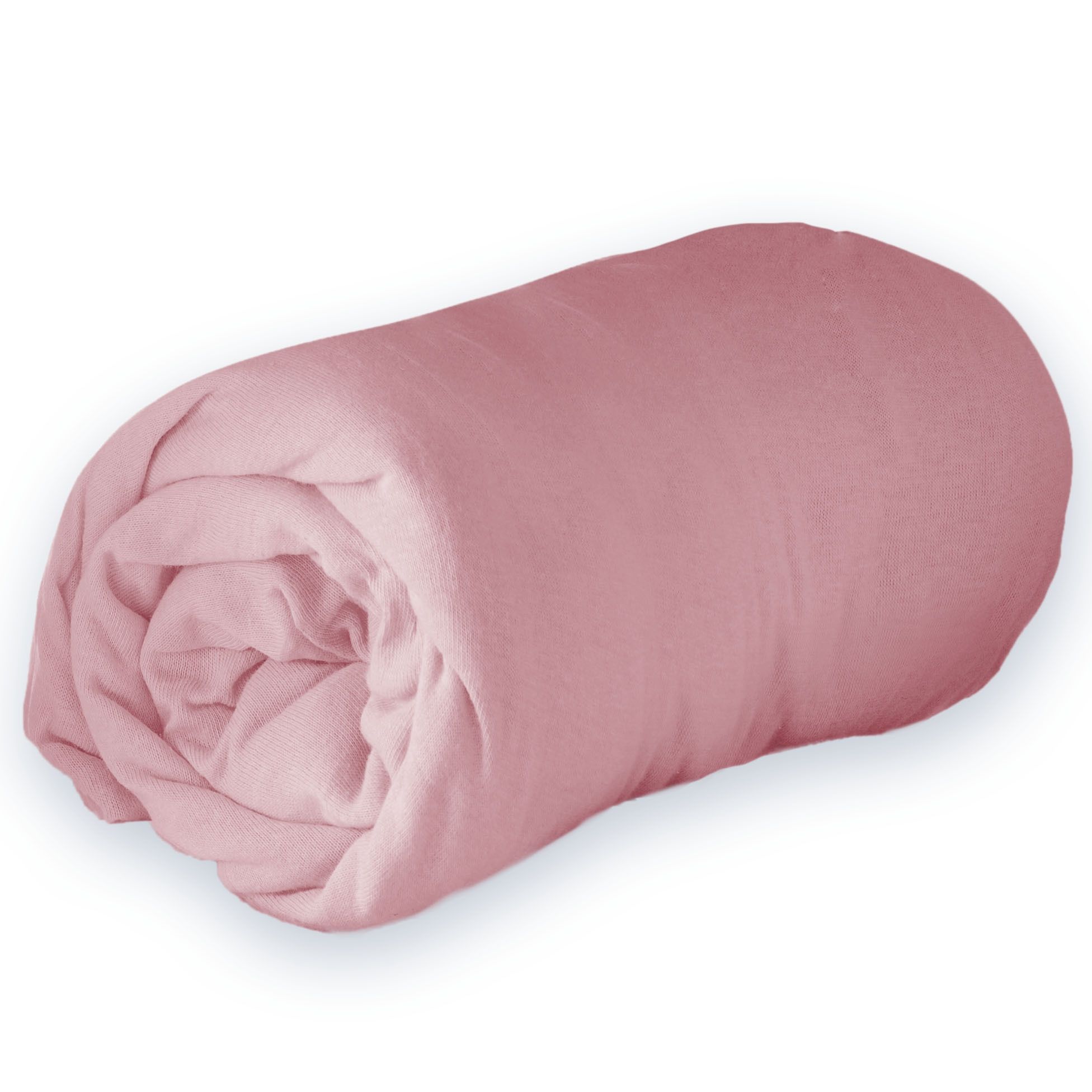 Drap housse Jersey - rose drage  160 x 200 cm