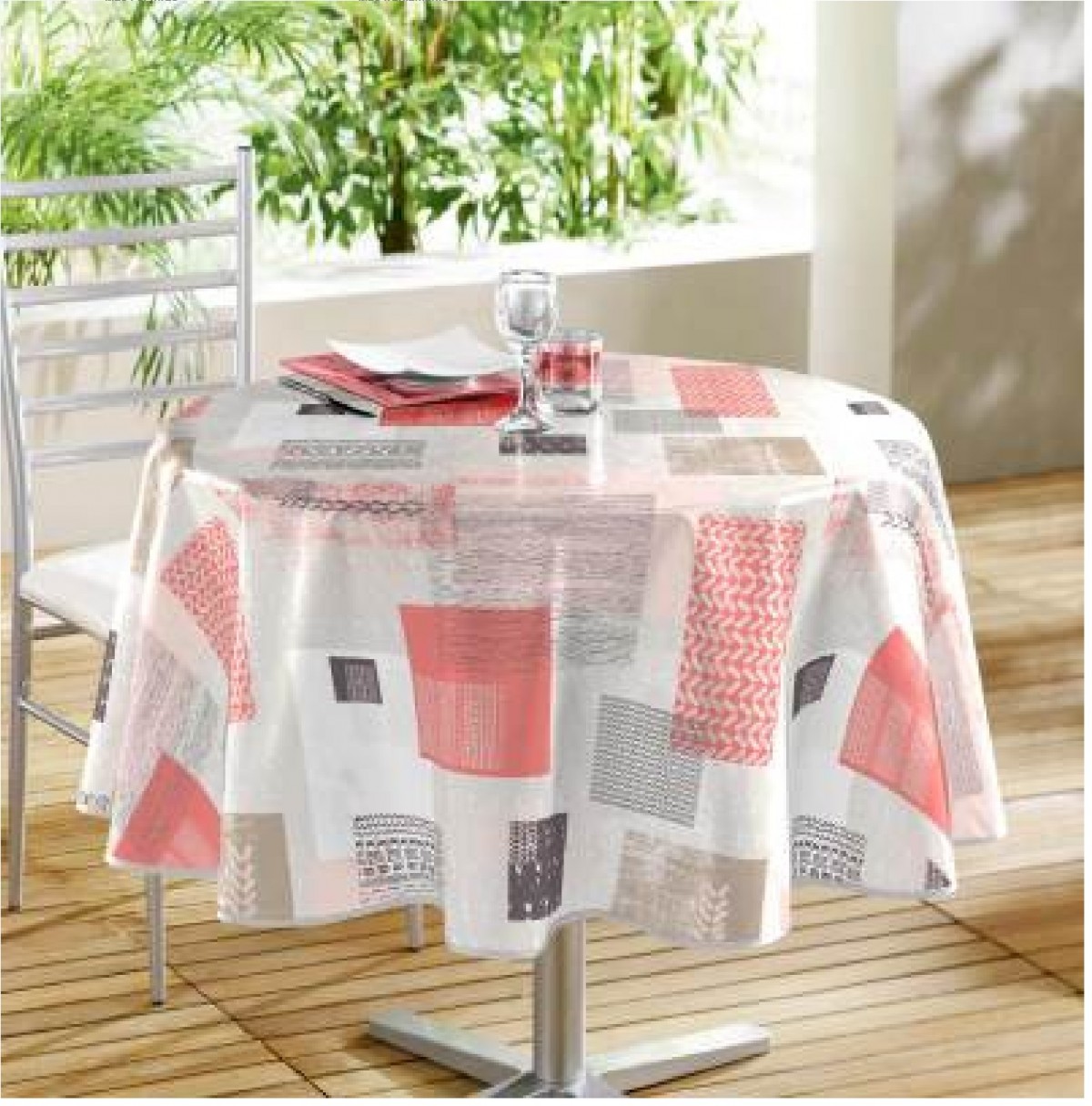 Nappe ronde imprimee Collection Carrea