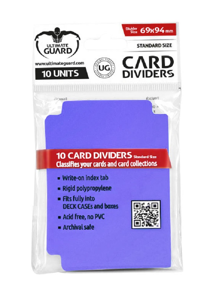 ULTIMATE GUARD 10 intercalaires pour cartes Card Dividers taille standard Violet