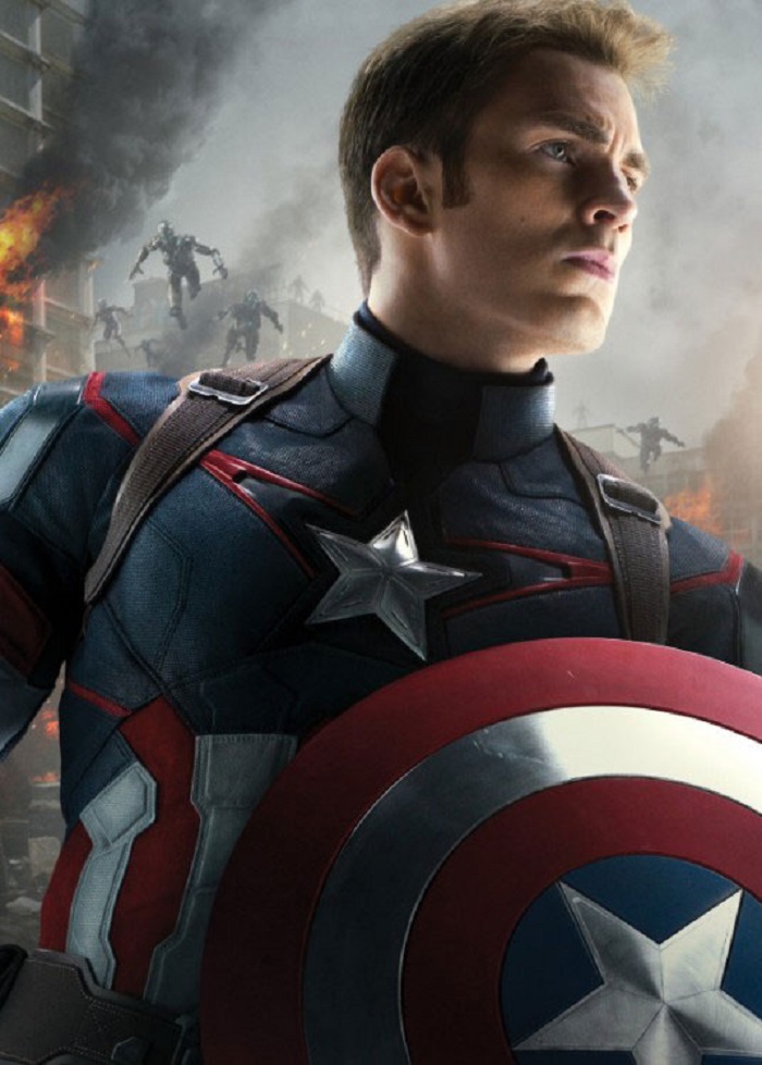 MARVEL COMICS Poster en mtal Captain America AoU 32 x 45 cm