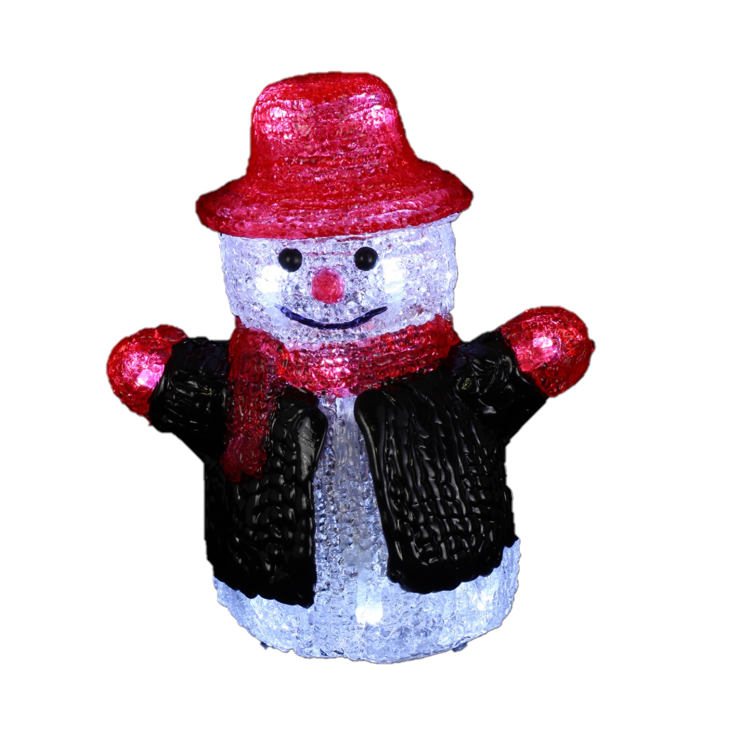 Bonhomme de neige avec sa veste  LED
