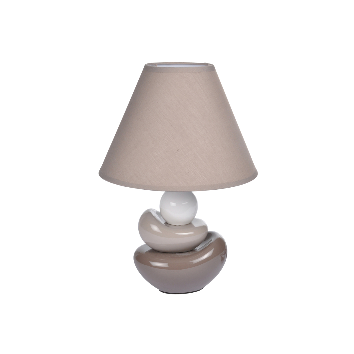 Lampe 3 Galets taupe