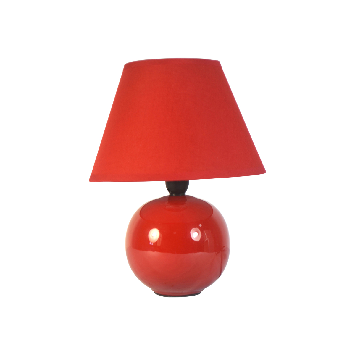 Lampe boule rouge 24 cm