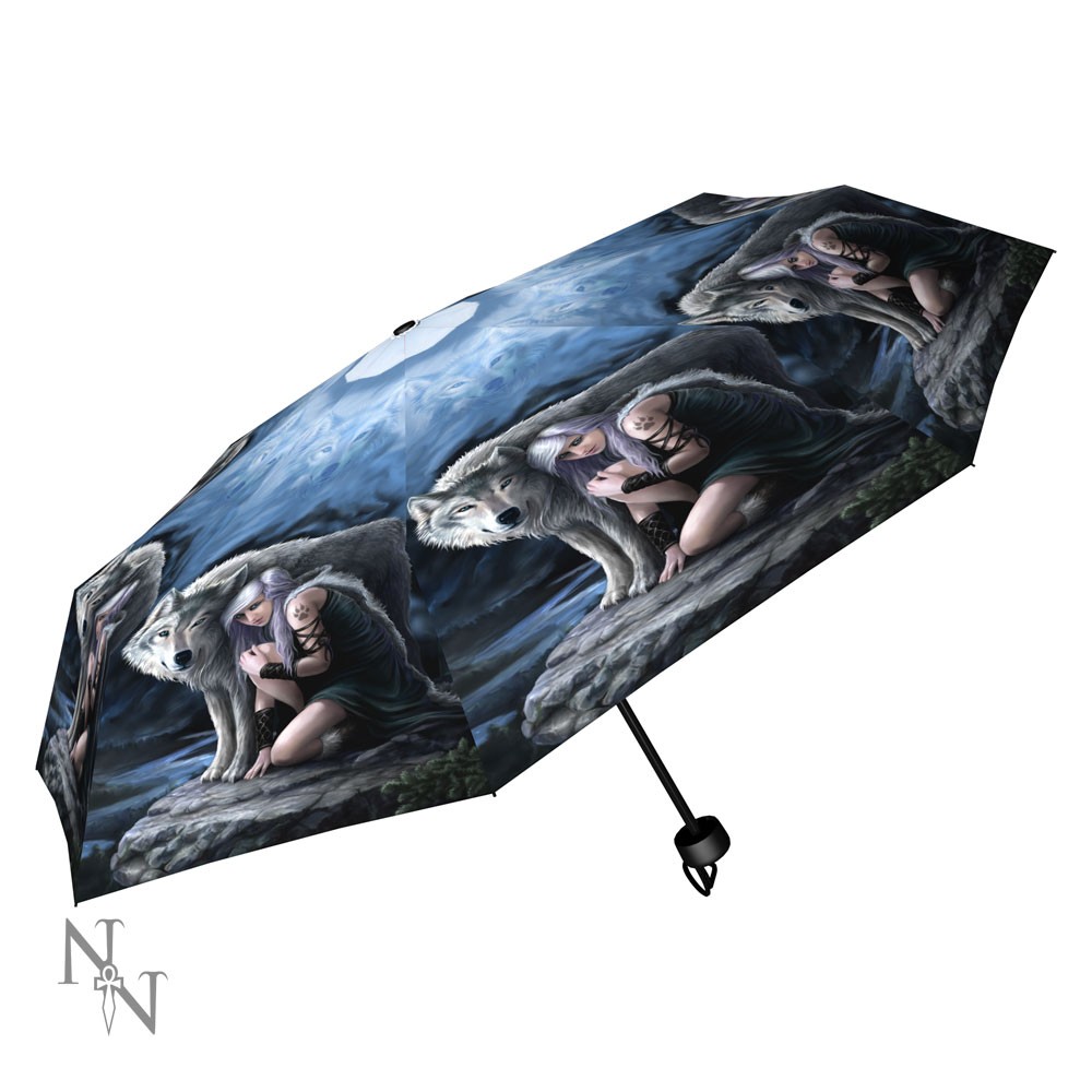 Parapluie Loups Ange Gardien par Anne Stokes