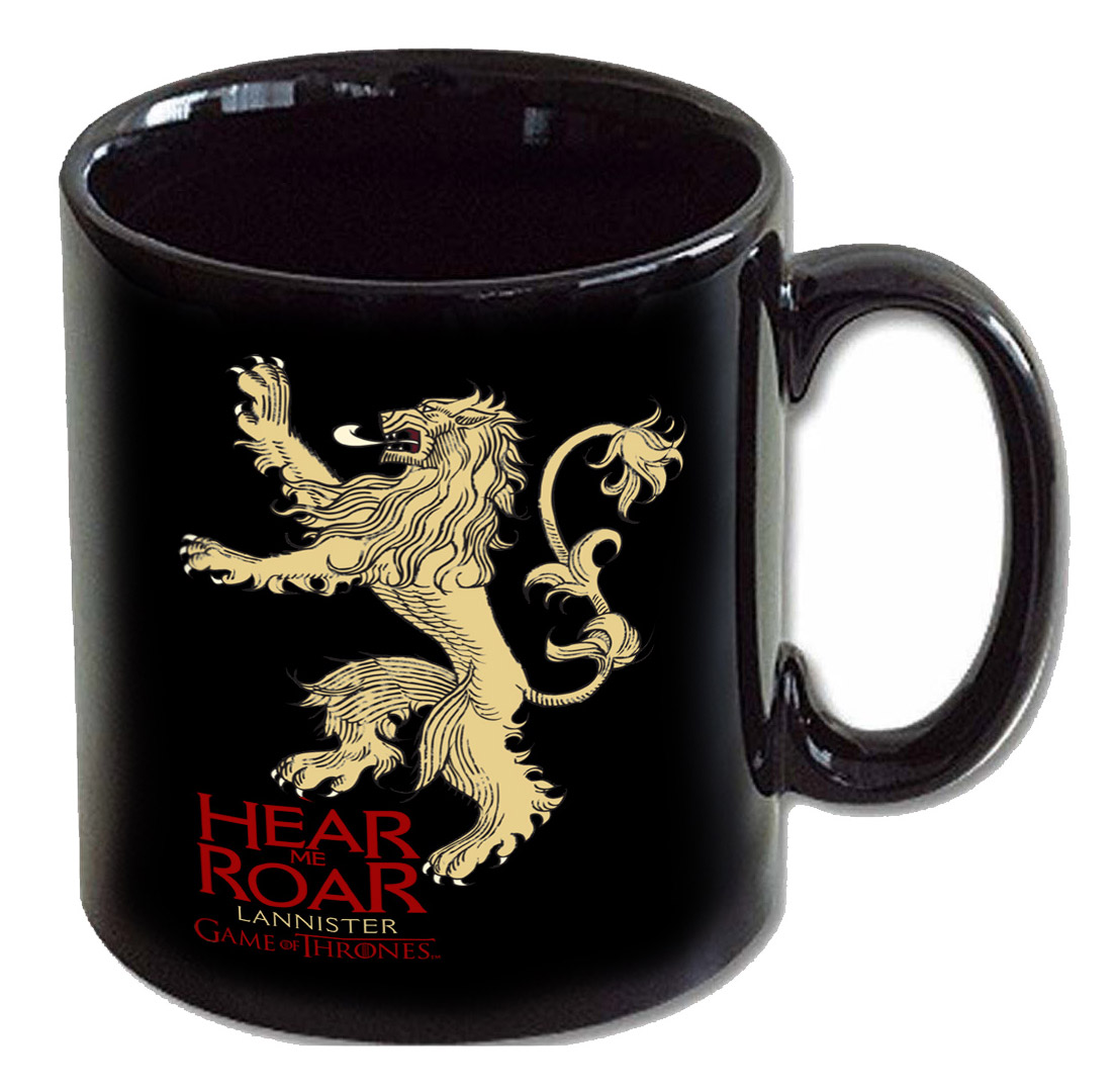 GAME OF THRONES Le Trne de fer mug Lannister noir
