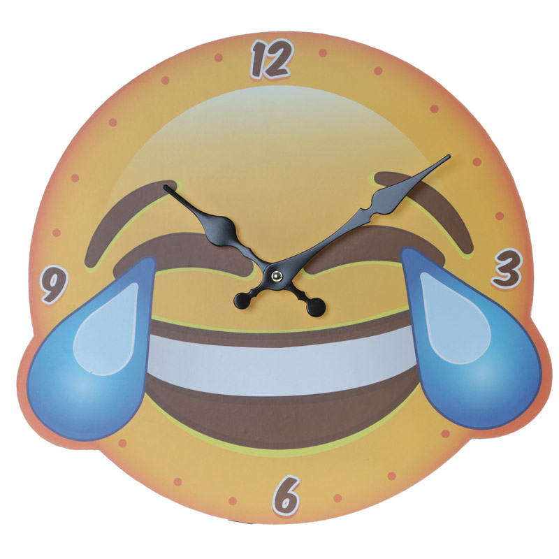 Horloge Emoji Pleure de rire
