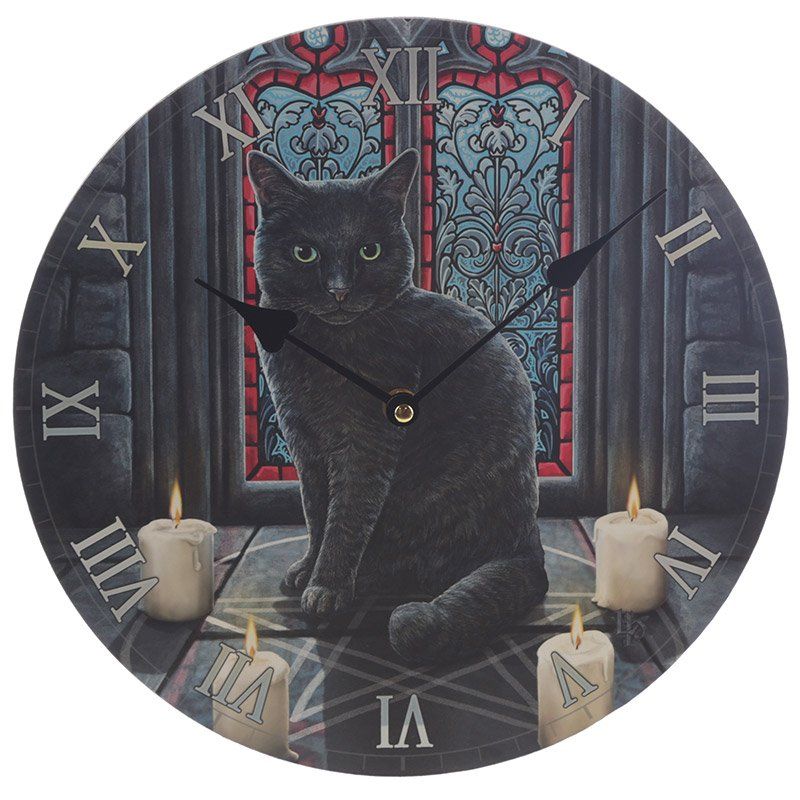 Horloge Chat sacr par Lisa Parker