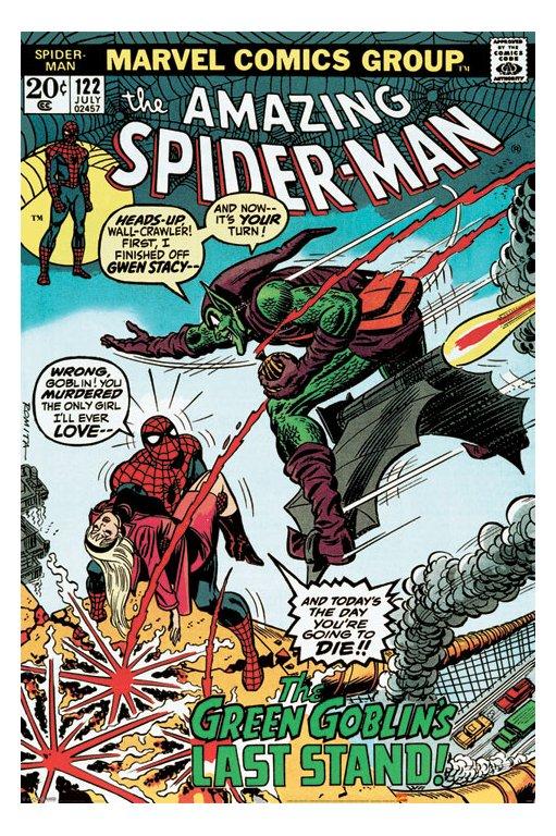 SPIDERMAN Marvel Retro Poster Spider-Man Vs Green Goblin 61 x 91 cm