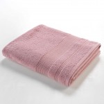 Serviette ou drap de bain 90 x 150 cm Tendresse rose