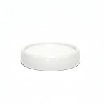 Porte savon en ceramique 3.5 x 10 cm Bulleas blanc