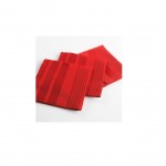 3 Serviettes de table Jacquard smart rouge 40 x 40 cm