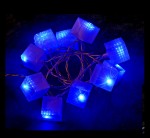 Guirlande cubes lumineux 10 Led bleue