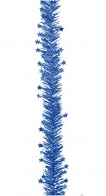 Guirlande etoile 2m bleu 2 plis