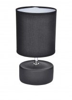 Lampe cylindrique mat noir